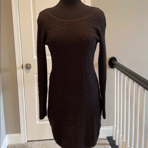 EUC Loft Charcoal Grey Sweater Dress Medium